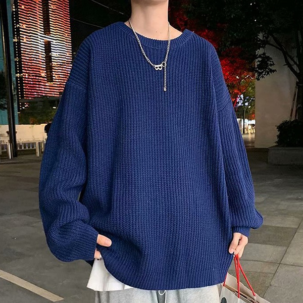 ウールセーターblue