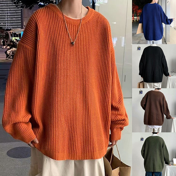 ウールセーター orange